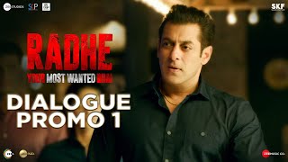 Radhe Dialogue Promo 1  Salman Khan  Randeep Hooda  Prabhu Deva  13th May [upl. by Liagibba]