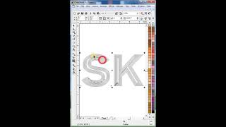 Minimalist KS Logo Design  Effect of Interactive Contour Tool in CorelDraw logo shorts trending [upl. by Aihsenal]