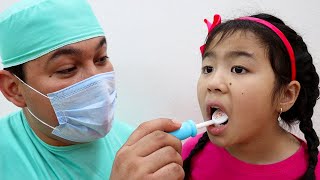 La canción del dentista  Jannie finge jugar al dentista  Rima Infantil Cancion infantil para niños [upl. by Dibb]