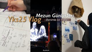 YKS25 VLOG MEZUN GÜNLÜKLERİ  BENİMLE BİR HAFTA yks yks2025 [upl. by Fendig]