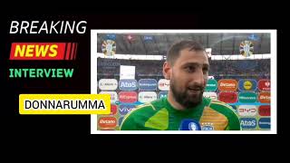 Donnarumma postpartita intervista SvizzeraItalia 20 Euro 2024 [upl. by Ahsilad369]