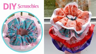 DIY Scrunchies Easy Tutorial  How to Make a Scrunchie [upl. by Kabob491]