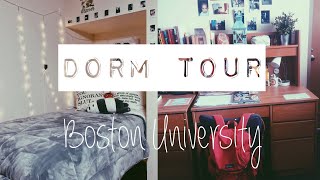 Dorm Tour   Boston University  West Campus Triple Claflin Hall [upl. by Leahplar]