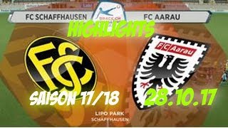 Fc Schaffhausen vs Fc Aarau 281017 [upl. by Mcgee]