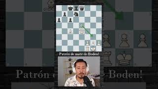 Patrón de mate de Boden chess ajedrez ajedrezdivertido [upl. by Rheinlander349]