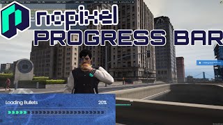 NO PIXEL 40 INSPIRED PROGRESS BAR  FiveM Roleplay Scripts  FiveM Tutorial 2024  MJ DEVELOPMENT [upl. by Yrneh217]