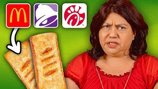 Mexican Moms eat and rank EVERY Fast Food Dessert  Which one do they like best [upl. by Ilsel]