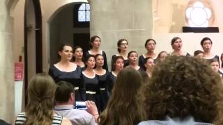 Corala de fete Ciprian Porumbescu  Floare albastra European Choir Games 2015 [upl. by Dacy]