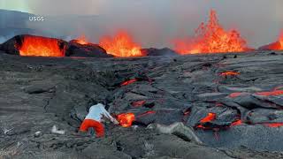 Kilauea Hawaiis secondlargest volcano begins erupting again [upl. by Rosena]