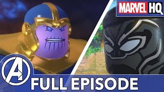 Black Panther vs Thanos  LEGO Marvel  Black Panther Trouble in Wakanda ALL EPISODES [upl. by Daza]