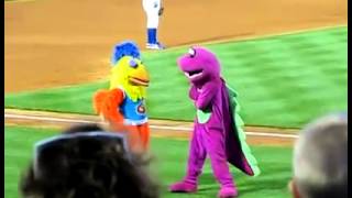 Duelo de baile entre mascotas equipos de baseball [upl. by Nancee]