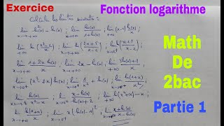 fonction logarithmemath de 2bac [upl. by Hanavas50]