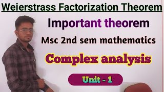 Weierstrass Factorization Theorem  Complex analysis Msc 2sem Important questions [upl. by Alcinia]