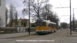 Norrköping Tramways part 32 Fridvalla  Heleneborgsgatan [upl. by Medorra]