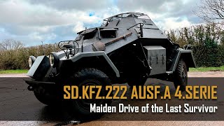 Maiden Drive of the Last SdKfz 222 AusfA 4Serie in Existence [upl. by Namya]