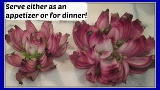 How To Make Beautiful Blooming Onions ❷ Onion Flower Recipe Ideas  Blomsterskaaret løg [upl. by Minica]