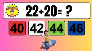 20 Math Quiz for Kids  Two Digit Addition Quiz [upl. by Ellatsirhc]