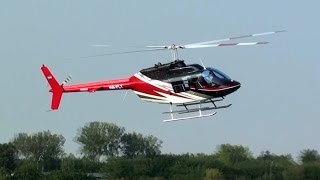 Bell 206 JetRanger take off and low pass at Budaörs airfield [upl. by Shaia]