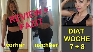 ENDE DER DIÄT  WOCHE 7  8  ENDGEWICHT  VERLAUF  MAKROS  FAZIT  VORHER vs NACHHER [upl. by Skrap]