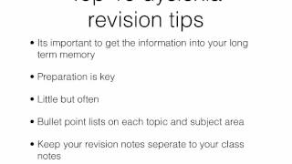 Top 10 revision tips for dyslexic students [upl. by Annoved]