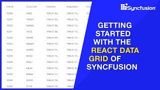 Getting Started with the React DataGrid Component [upl. by Eidnew]