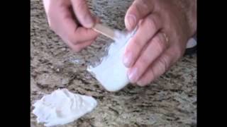 How to remove rust stains from natural stone marble granite travertine limestone [upl. by Adnilab]