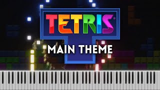 Tetris Main Theme  Piano Tutorial  Cover [upl. by Efren]