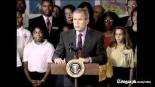 George W Bush delivers his first public speech after 911 attack [upl. by Stoops]