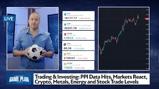 Trading amp Investing PPI Data Hits Markets React Crypto Metals Energy and Stock Trade Levels [upl. by Sou688]