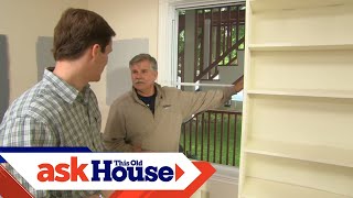 How to Build a Custom BuiltIn Using Stock Shelving  Ask This Old House [upl. by Metts]