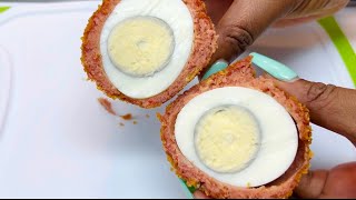 THESE SCOTCH EGGS ARE DIFFERENT  SCOTCH EGG RECIPE  DIARYOFAKITCHENLOVER [upl. by Utter503]