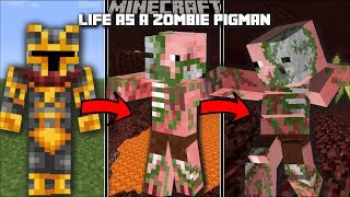 Minecraft LIFE AS A ZOMBIE PIGMAN MOD  SURVIVE IN THE NETHER AND THE END Minecraft [upl. by Nimajaneb749]