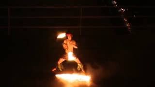 Hawaiian folk dance Samoan fireknife dance [upl. by Anauqahs82]