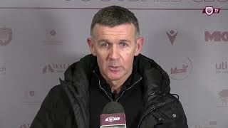 Arbroath 1  2 Greenock Morton  Jim McIntyre Post Match Interview [upl. by Llerref]