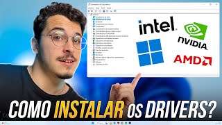 Como instalar os drivers no PC com Windows [upl. by Trautman924]