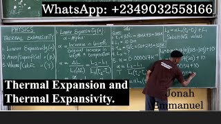 THERMAL EXPANSION amp THERMAL EXPANSIVITY LINEAR AREA and VOLUME EXPANSIVITY JAMB AND WAEC PHYSICS [upl. by Naus]