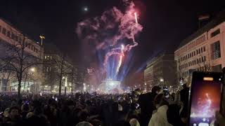 Berlin Germany New Year 2023 Celebration at Brandenburg Gate  Travelogy [upl. by Nelan]