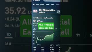 Ally Financial Earnings Call Stock Surging [upl. by Eenat]