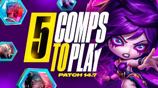 The Only 5 Comps You Need to Climb in Patch 147B  TFT Set 11 Guide [upl. by Mccoy962]