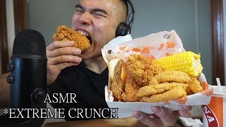 Asmr POPEYES FRIED CHICKEN  EXTREME EATING SOUNDS NO TALKING [upl. by Aivata]