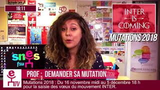 Mutations2018 Profs  Demander sa mutation  Flash Educ  112017 [upl. by Tal]