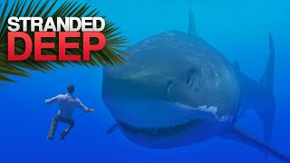 MASSIVE MEGALODON FIGHT Stranded Deep S4 Episode 24 [upl. by Filip]