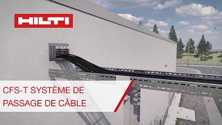 Système de passage de câbles Hilti CFST  Solutions détanchéité universelles pour les câbles [upl. by Suirtemid827]