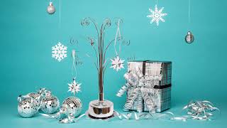 For Swarovski Christmas Annual Ornament Display Tree Stand Rotating Hohiya [upl. by Palua590]