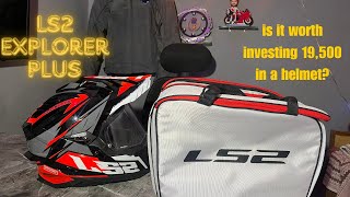 LS2 MX701 EXPLORER Spire Black Titanium Red Gloss Helmet Review [upl. by Akirehs872]