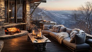 Winter Jazz Music In A Cozy Coffee 🎹 Smooth Jazz Background Music With A Warm Fireplace To Relax [upl. by Stearn862]