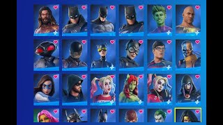 Fortnite All DC Skins and Styles January 2023 [upl. by Rosecan]