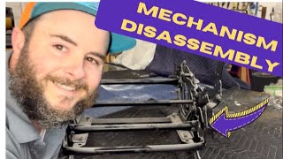 RECLINER REPAIR RECLINER MECHANISM DISASSEMBLY [upl. by Basham]