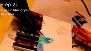 How To  Melt Oil Pastels [upl. by Lucila123]