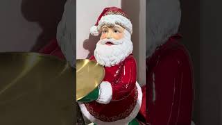 Raz 2425quot Large Santa Figure Holding Serving Plate Christmas Decoration 4457707 [upl. by Trebornhoj]